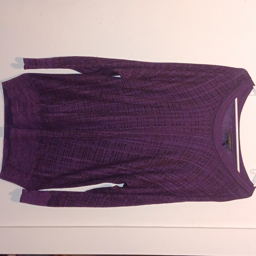 LANE BRYANT purple long sleeve